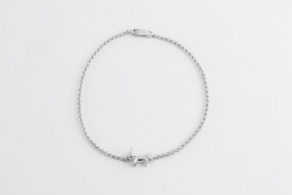 Armband in Sterlingsilber mit kleinem Hund