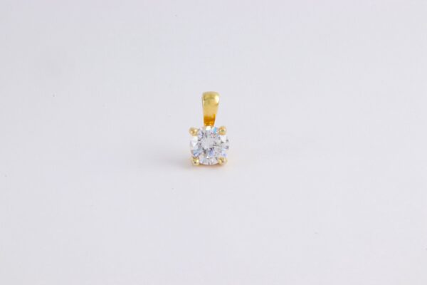Anhänger in Sterlingsilber vergoldet mit Zirkonia