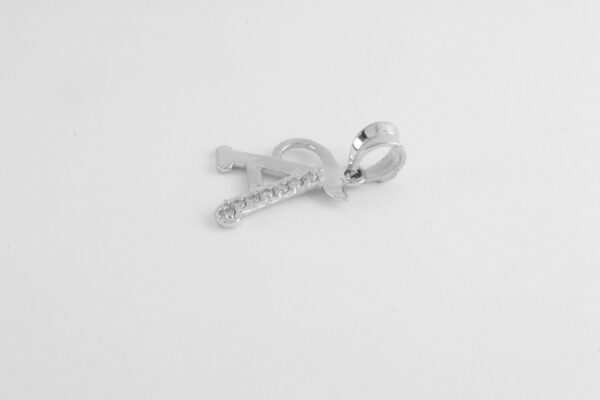 Anhänger " A " in Sterlingsilber mit Zirkonia – Bild 5