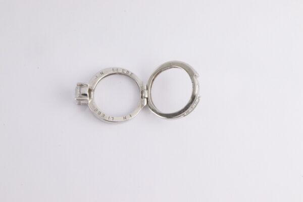 Damenring in Sterlingsilber rhodiniert mit Zirkonia – Bild 12
