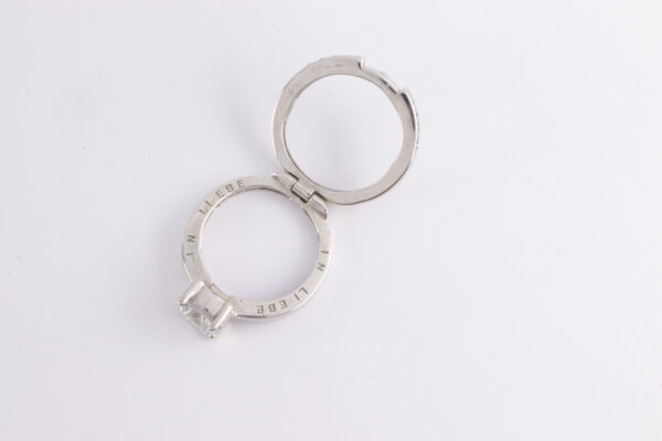 Damenring in Sterlingsilber rhodiniert mit Zirkonia – Bild 13
