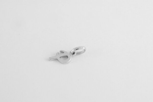 Buchstabe  "  P  "  in Sterlingsilber rhodiniert – Bild 2