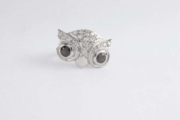 Ring in Sterlingsilber rhodiniert mit Granat und Zirkonia – Bild 2