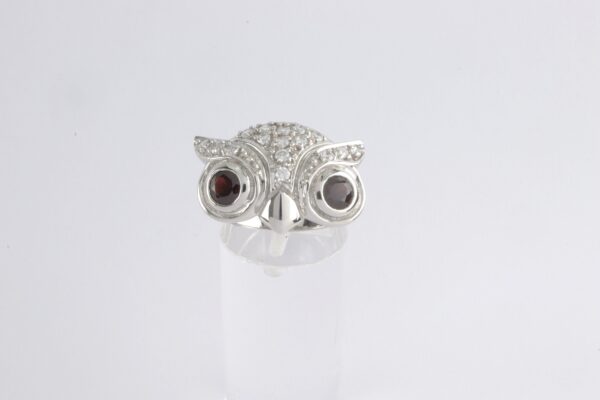 Ring in Sterlingsilber rhodiniert mit Granat und Zirkonia – Bild 5