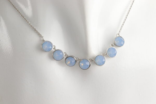 Collier in Sterlingsilber mit Swarowsky Kristall