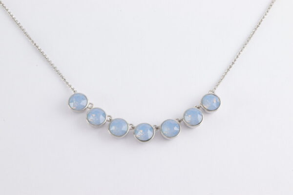 Collier in Sterlingsilber mit Swarowsky Kristall – Bild 3
