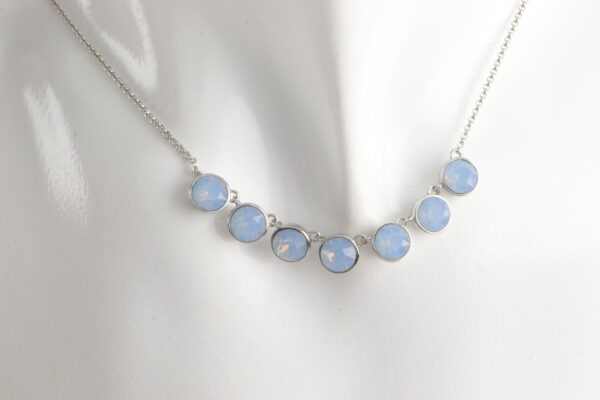Collier in Sterlingsilber mit Swarowsky Kristall – Bild 6