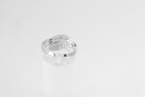 Ring in Sterlingsilber rhodiniert  mit Zirkonia – Bild 2