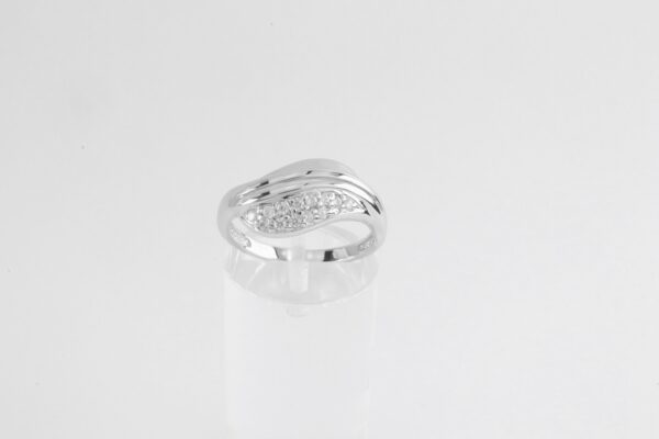 Ring in Sterlingsilber rhodiniert  mit Zirkonia – Bild 3