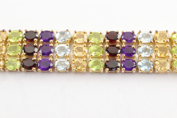 Armband in Sterlingsilber vergoldet mit Zirkonia – Bild 2