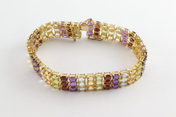 Armband in Sterlingsilber vergoldet mit Zirkonia