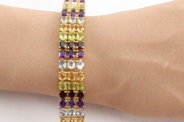 Armband in Sterlingsilber vergoldet mit Zirkonia – Bild 5