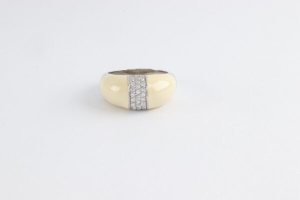 Ring in Sterlingsilber mit Keramik und Zirkonia – Bild 5