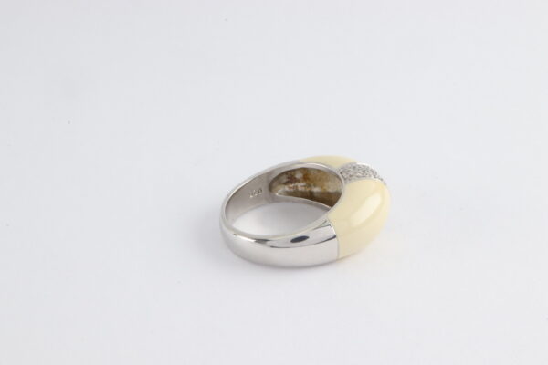 Ring in Sterlingsilber mit Keramik und Zirkonia – Bild 8