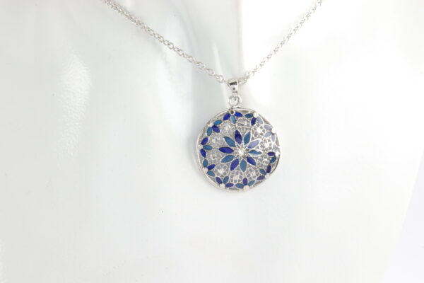 Collier in Sterlingsilber rhodiniert – Bild 2