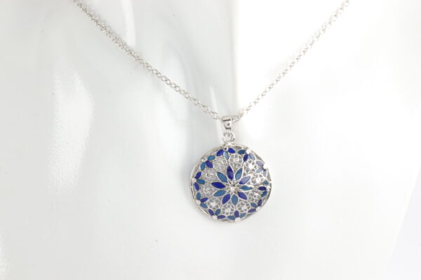 Collier in Sterlingsilber rhodiniert – Bild 3