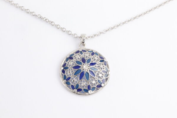 Collier in Sterlingsilber rhodiniert