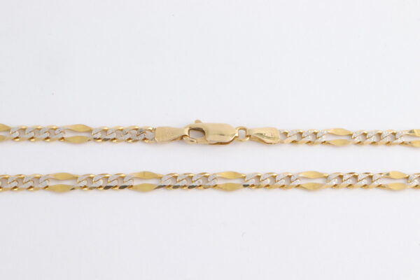 Kette in Gelbgold und Weißgold – Bild 2