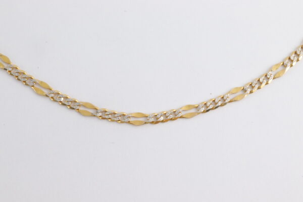 Kette in Gelbgold und Weißgold – Bild 3