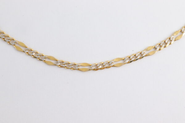 Kette in Gelbgold und Weißgold