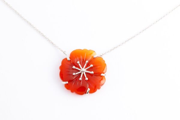 Collier in Sterlingsilber mit Carneol – Bild 4
