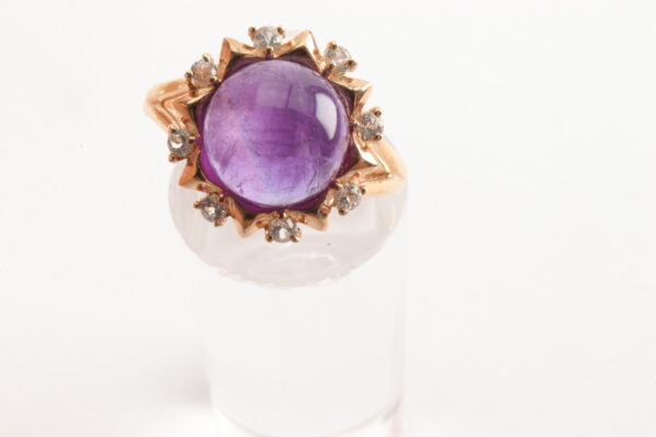 Ring in Sterlingsilber mit Rotgold vergoldet – Bild 4