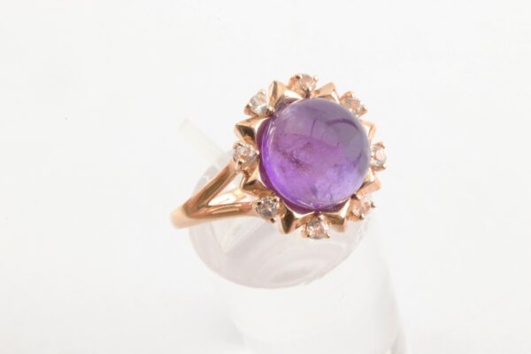 Ring in Sterlingsilber mit Rotgold vergoldet