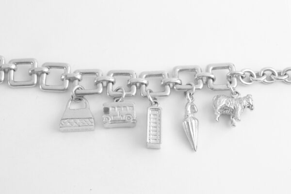 Armband in Sterlingsilber rhodiniert – Bild 2