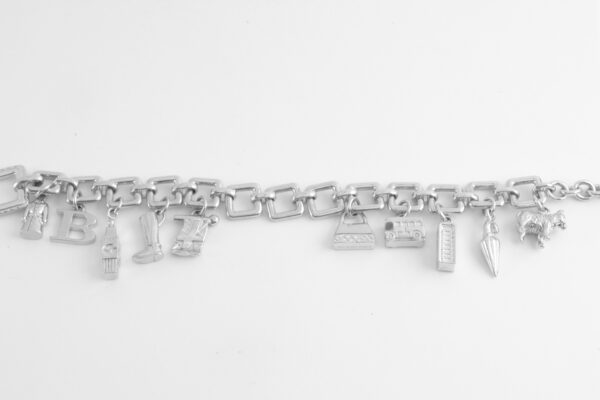 Armband in Sterlingsilber rhodiniert – Bild 3