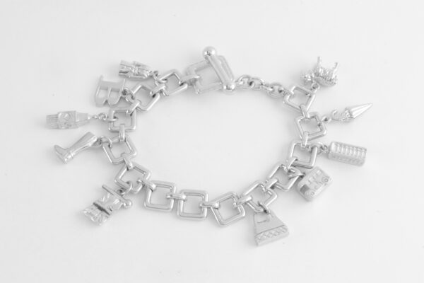 Armband in Sterlingsilber rhodiniert – Bild 4