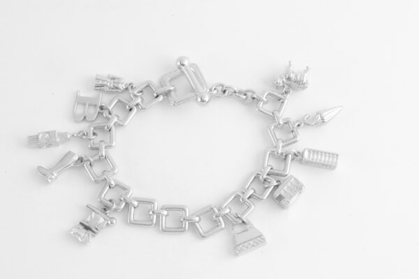 Armband in Sterlingsilber rhodiniert – Bild 5