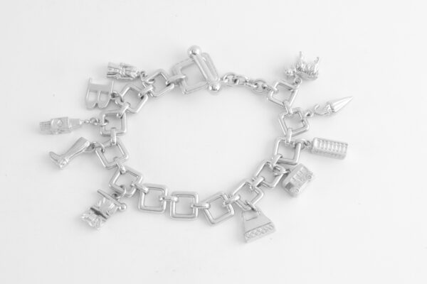 Armband in Sterlingsilber rhodiniert – Bild 6
