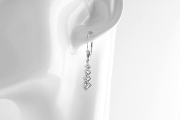 Ohrringe in Weißgold mit Diamanten – Bild 6