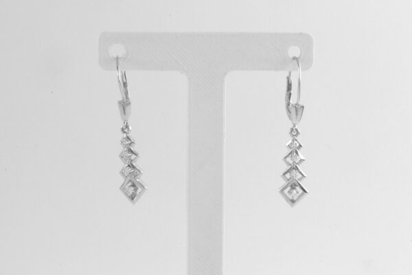 Ohrringe in Weißgold mit Diamanten – Bild 5
