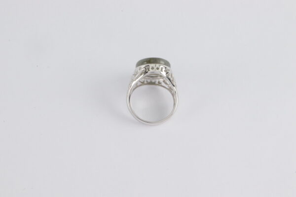 Ring in Sterlingsilber rhodiniert mit Labradorith – Bild 6