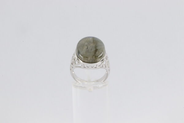 Ring in Sterlingsilber rhodiniert mit Labradorith – Bild 8