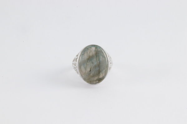 Ring in Sterlingsilber rhodiniert mit Labradorith – Bild 3