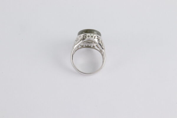 Ring in Sterlingsilber rhodiniert mit Labradorith – Bild 4