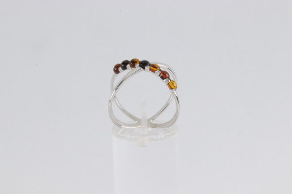 Ring in Sterlingsilber mit Bernstein – Bild 8
