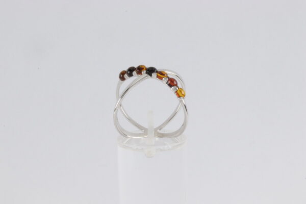 Ring in Sterlingsilber mit Bernstein – Bild 2