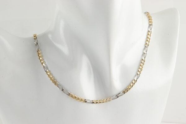 Sehr schöne Kette in Weißgold und Gelbgold – Bild 2