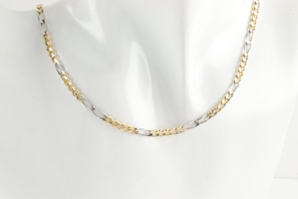 Sehr schöne Kette in Weißgold und Gelbgold – Bild 3