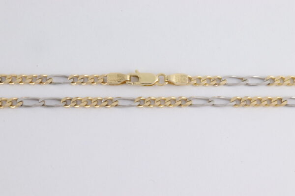 Sehr schöne Kette in Weißgold und Gelbgold – Bild 4