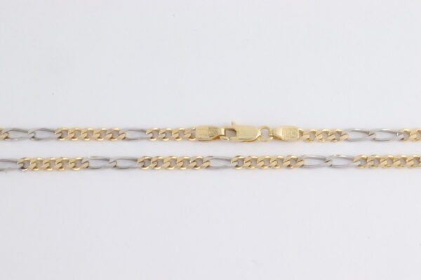 Sehr schöne Kette in Weißgold und Gelbgold – Bild 5