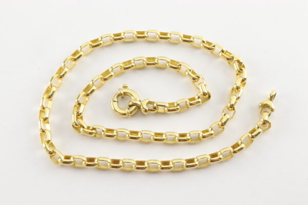 stabile Gliederkette  in Gelbgold