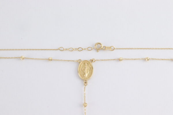 Collier auch als kleiner Rosenkranz in Gelbgold – Bild 4