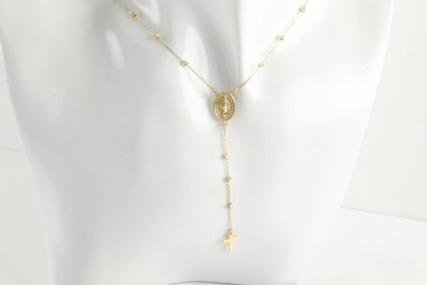 Collier auch als kleiner Rosenkranz in Gelbgold – Bild 5