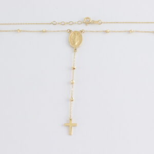 Collier auch als kleiner Rosenkranz in Gelbgold