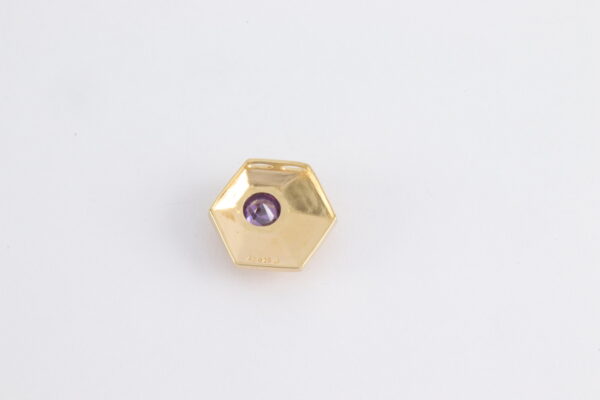 Ring in Sterlingsilber vergoldet mit Amethyst – Bild 2