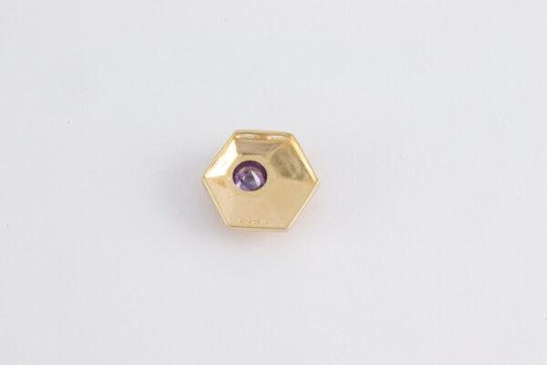 Ring in Sterlingsilber vergoldet mit Amethyst – Bild 3